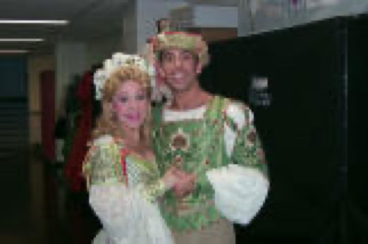 With Jenny Hill in Kiss Me Kate