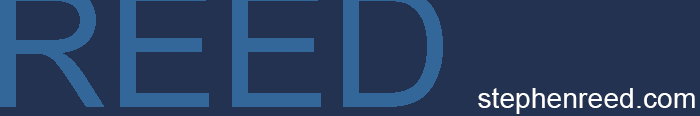 A page header featuring Stephen Reed's last name