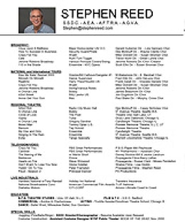 Stephen Reed resume